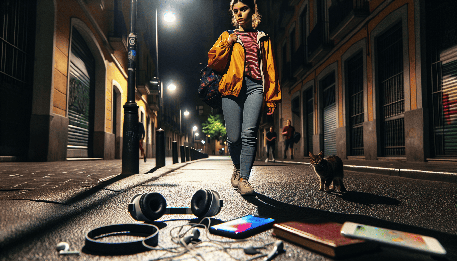 Avoiding distractions while walking at night