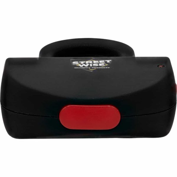 Compact black and red Streetwise security stun gun for self-defense.