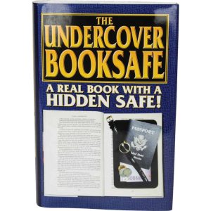 Undercover Book Safe for discreetly hiding valuables, disguised as a real book with hidden compartment.