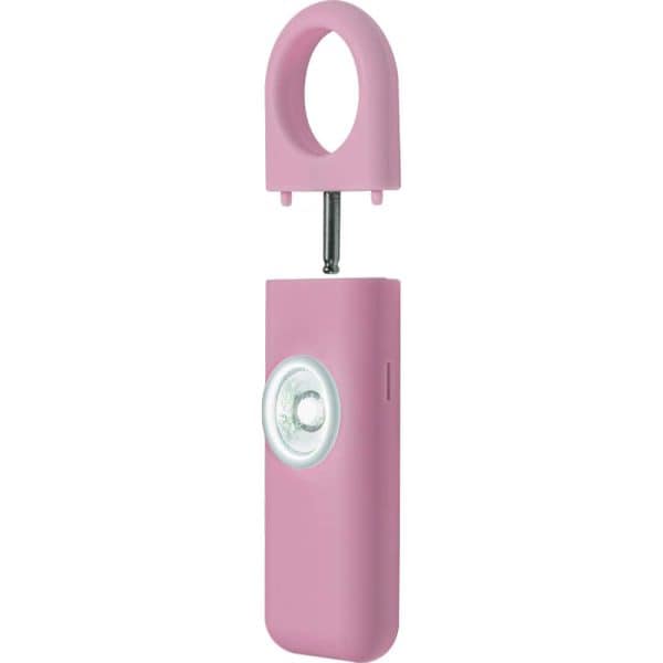 Pink UV disinfection stick with removable cap for portable sanitizing of small surfaces and personal items.
