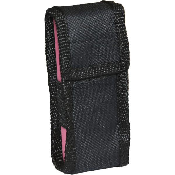 Black nylon case with velcro closure, ideal for carrying small tools or accessories securely and conveniently.