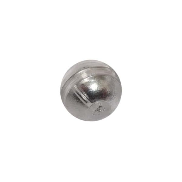 Shiny metal ball bearing isolated on white background, perfect for industrial use and engineering purposes.